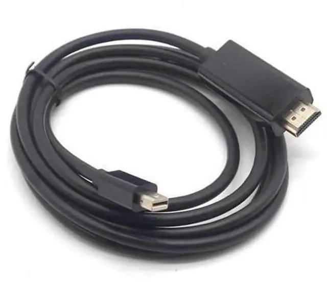 Alt view image 3 of 7 - Mini DP to HDMI Cable, Thunderbolt DisplayPort Male to Male Cord, Compatible with MacBook Pro Air, Projector, Camera, TV, 1.8m (6 FT)