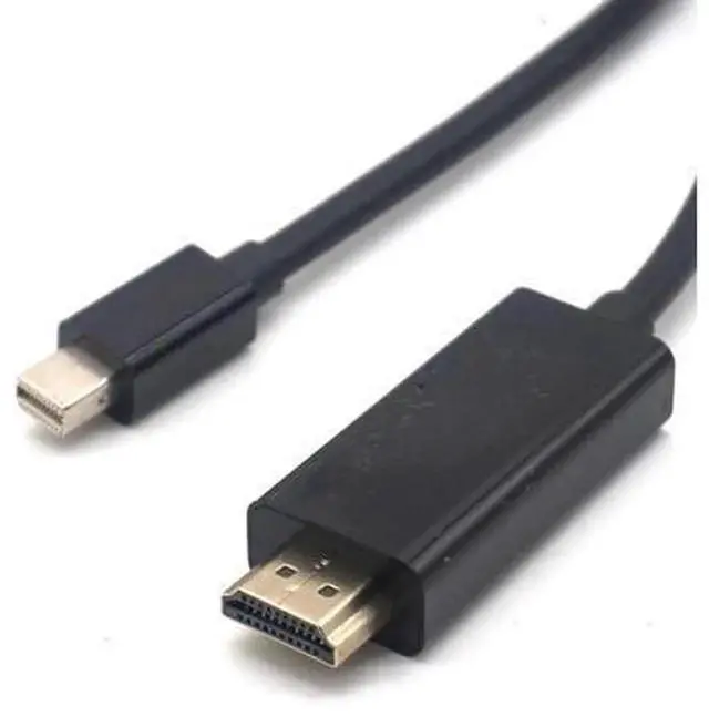 Alt view image 6 of 7 - Mini DP to HDMI Cable, Thunderbolt DisplayPort Male to Male Cord, Compatible with MacBook Pro Air, Projector, Camera, TV, 1.8m (6 FT)
