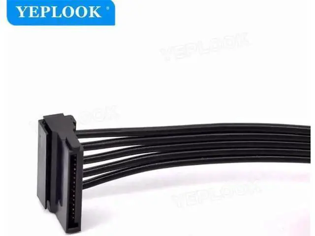 Alt view image 5 of 6 - PCIe 6Pin to 3 SATA 15Pin Modular Power Cable, HDD SSD Power Cord Compatible with Seasonic X Series SS-1050XM2, SS-1250XM2, SS-650 KM3, SS-750 KM3, SS-850 KM3 PSU