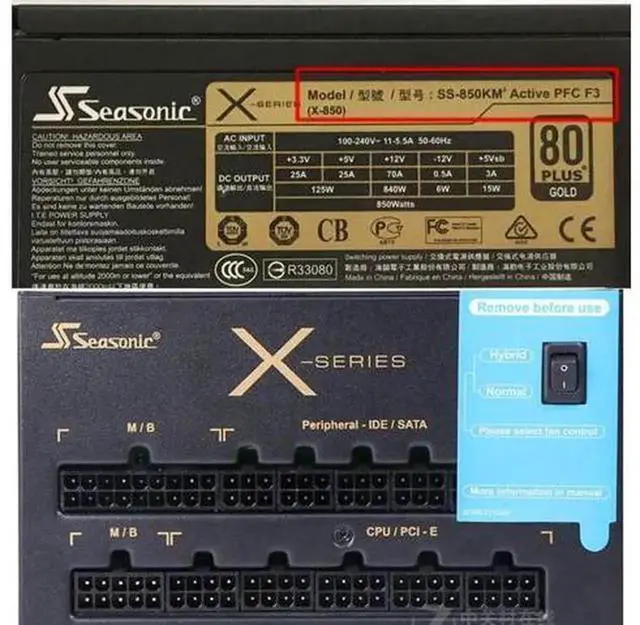 Alt view image 6 of 6 - PCIe 6Pin to 3 SATA 15Pin Modular Power Cable, HDD SSD Power Cord Compatible with Seasonic X Series SS-1050XM2, SS-1250XM2, SS-650 KM3, SS-750 KM3, SS-850 KM3 PSU