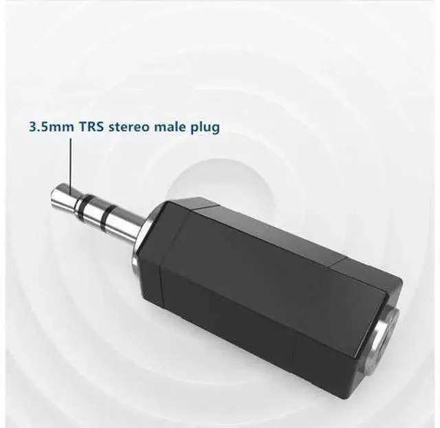 Alt view image 7 of 7 - 2 Pack 3.5mm Stereo to Mono Adapter, TRS Stereo Male Plug to 1/8" Mono Female Jack Audio Signal Converter