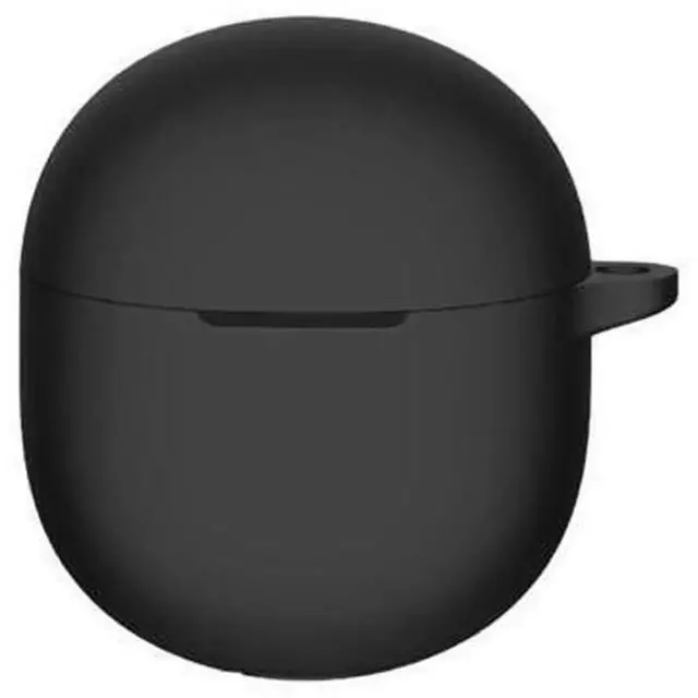 Main image of Soft Silicone Protective Case Compatible with X1 Earphone Charging Box, Shockproof Anti-Scratch Earbud Cover Shell with Detachable Metal Carabiner, Portable Wireless Headset Protector Sleeve (Black)
