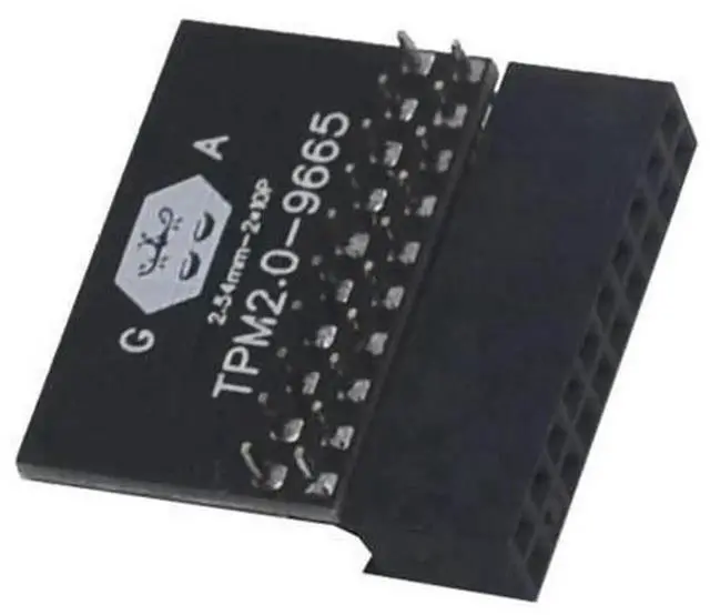 Alt view image 4 of 4 - TPM 2.0 Encrypted Security Module Board, TPM2.0 Security Chip Module, Trusted Platform Module Compatible with Desktop Motherboard, Support System Encryption, Secure Boot & Windows System Security