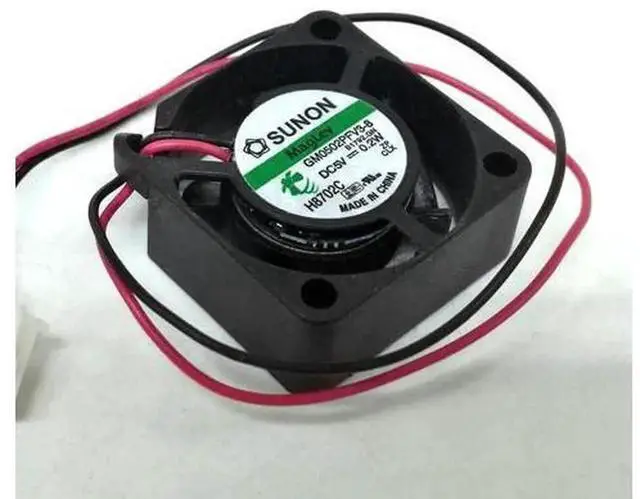 Alt view image 2 of 4 - Sunon Mini Micro Cooling Fan GM0502PFV3-8, DC 5V 0.2W 25x25x10MM 25mm 2.5cm Ultra Thin 2-Wire Axial Fan, Small Quiet Ventilation Fan for Set Top Box, Mini Equipment Heat Dissipation