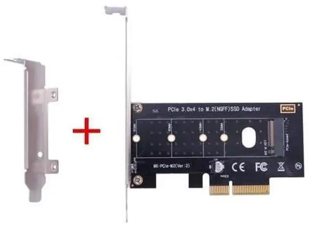 Alt view image 4 of 6 - M.2 NVMe SSD NGFF to PCIE X4 Adapter Card, M Key PCIe 3.0 Riser Card, PCI Express 3.0 X4 to 2230 2242 2260 2280 M.2 NVMe M-Key SSD, Compatible with Samsung, WD, Crucial, Kingston, ADATA M.2 NVMe Solid