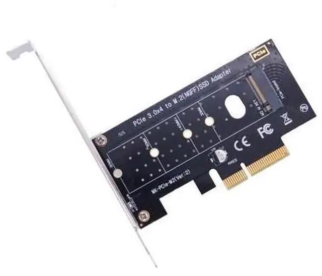 Alt view image 2 of 6 - M.2 NVMe SSD NGFF to PCIE X4 Adapter Card, M Key PCIe 3.0 Riser Card, PCI Express 3.0 X4 to 2230 2242 2260 2280 M.2 NVMe M-Key SSD, Compatible with Samsung, WD, Crucial, Kingston, ADATA M.2 NVMe Solid