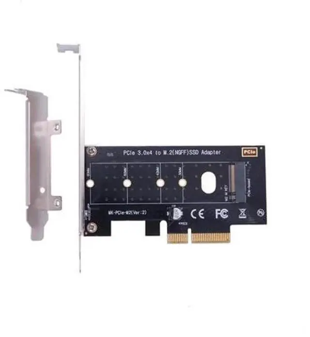 Alt view image 5 of 6 - M.2 NVMe SSD NGFF to PCIE X4 Adapter Card, M Key PCIe 3.0 Riser Card, PCI Express 3.0 X4 to 2230 2242 2260 2280 M.2 NVMe M-Key SSD, Compatible with Samsung, WD, Crucial, Kingston, ADATA M.2 NVMe Solid