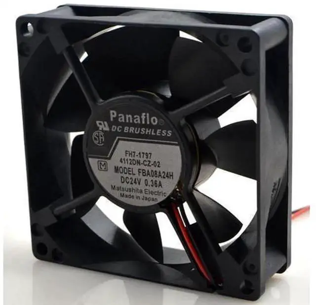 Main image of FOR Panasonic Panaflo 8CM FBA08A24H Cooling Fan, 8025 24V 0.36A Ultra-Quiet Chassis Fan, Industrial Cabinet Inverter Fan, Replacement Ventilation Fan for Equipment Chassis, Industrial Machine Cooling