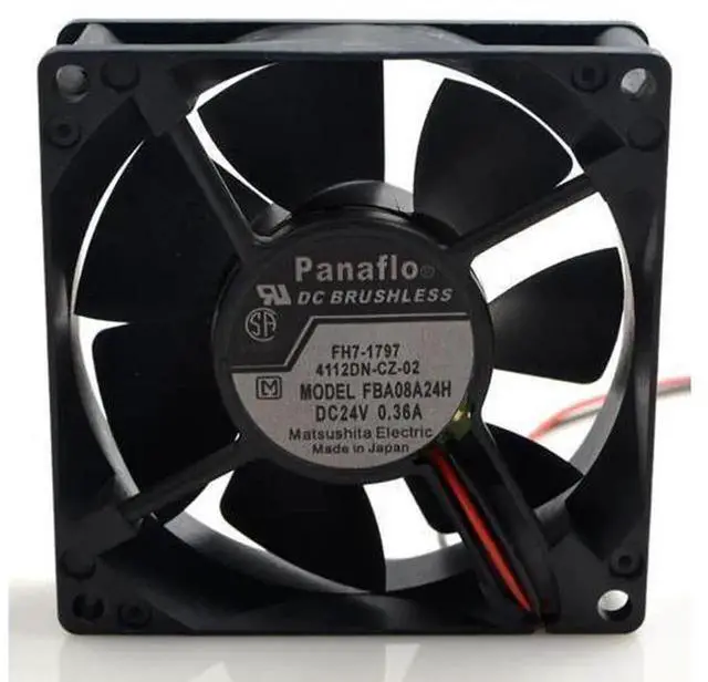 Alt view image 3 of 3 - FOR Panasonic Panaflo 8CM FBA08A24H Cooling Fan, 8025 24V 0.36A Ultra-Quiet Chassis Fan, Industrial Cabinet Inverter Fan, Replacement Ventilation Fan for Equipment Chassis, Industrial Machine Cooling