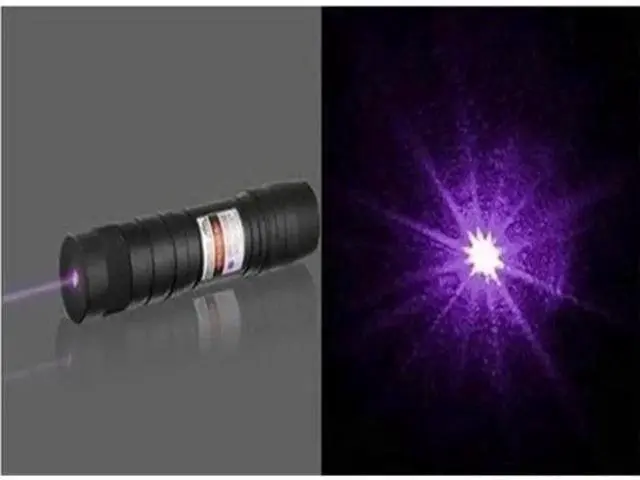 Alt view image 7 of 7 - 405nm Blue-Violet LED Laser Pointer, Focusable Blue Violet Laser Light Pen, Portable Blue-Violet Laser Flashlight, Adjustable Focus Laser Pointer for Marking, Testing, Observation and Outdoor Auxiliar