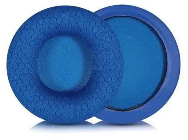 Main image of 1 Pair Durable Mesh Replacement Ear Pads Ear Cushions, Blue Football Net Surface Earcups Compatible with T500BT T450 Headphones, Soft Elastic Sponge Ear Cushion Repair Accessories for Over Ear Headset