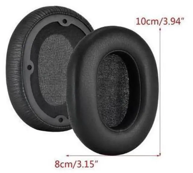 Alt view image 3 of 6 - 1 Pair Leather Replacement Ear Pads for SE7 Headset, Noise Isolation Memory Sponge Ear Cushions, Soft Comfort Over-Ear Earcups, Durable Headphone Ear Pad Repair Accessories for SE7 Headset Daily Use