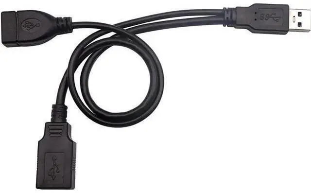 Alt view image 7 of 7 - AAOTOKK USB 3.0 A Y Splitter Cable, USB 3.0 Type A Male to Dual USB 3.0 A Female & USB 2.0 A Female, Extra Power Supply Y Cable for Data Transfer and Charging, 30cm / 12 Inch