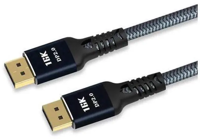Main image of DP 2.0 DisplayPort Cable, Support 16K@60Hz, 8K, 4K@165Hz, HDR, 80Gbps High Speed Display Port 2.0 Cord, Video Transmission Cable for PC, Laptop, Monitor, HDTV & Graphics Card