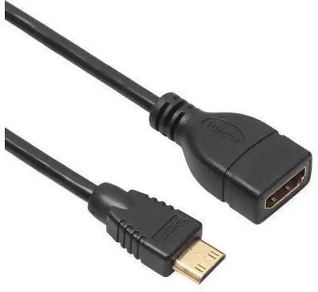Main image of 30cm Right Angle 90 Degree Mini HDMI-compatible Male to Female Extension Cable, 1080P HDTV M-F Converter Adapter Cord, Mini HDMI Extender Cable for Camera, Camcorder, Display Devices