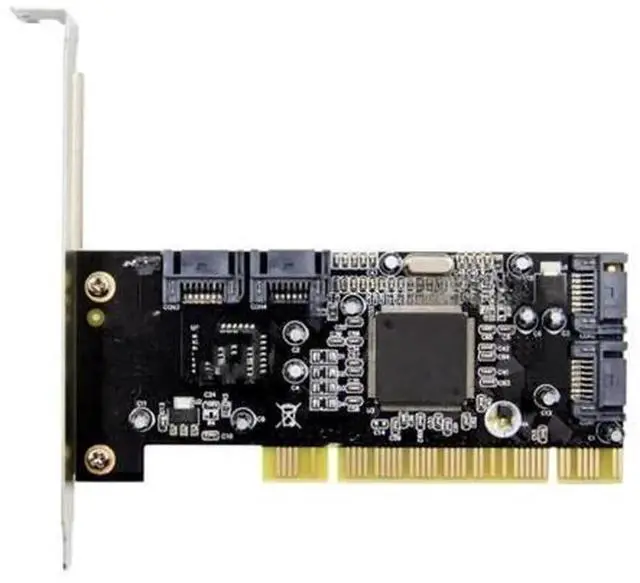 Main image of PCI to SATA Expansion Card with Sil3114 Chipset, 4-Port SATA RAID Controller Card, Sil3114 PCI SATA Conversion Adapter Card for Desktop Storage Expansion