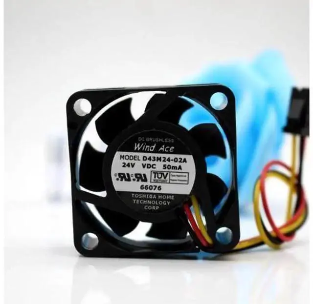Main image of D43M24-02A / D43M24-01A 4015 Cooling Fan, DC 24V 50mA Wind Ace Fan, Special Replacement Fan for G7 F7 Frequency Converter