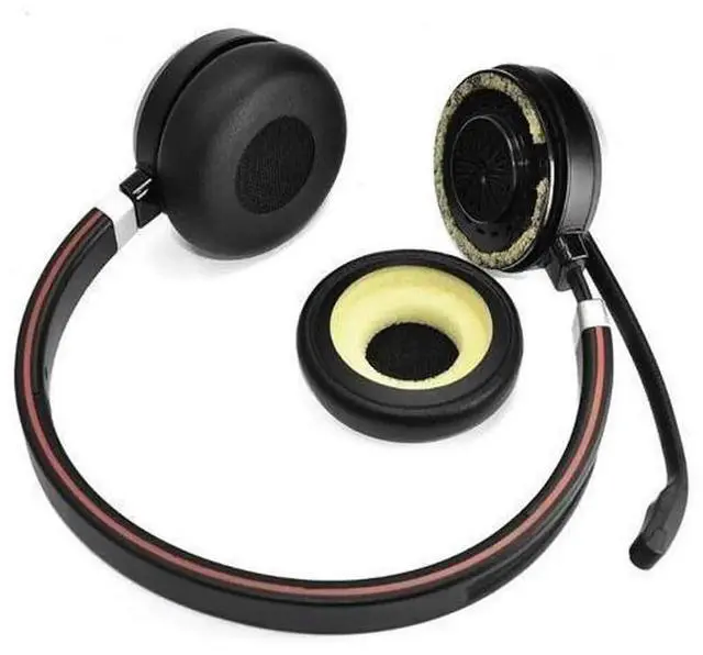 Alt view image 3 of 6 - Replacement Ear Pads Ear Covers Cushions, Easy to Install Headphone Earpad Accessories, Soft Comfortable Ear Cushion Repair Parts for Over Ear Headphones