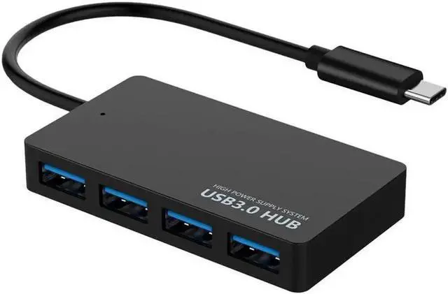 Alt view image 2 of 7 - 4 Ports USB Type C Hub, USB C to 4 USB 3.0 Splitter, High Speed USB 3.0 Converter Adapter for MacBook, Laptop, Tablet and Computer