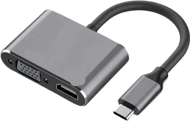 Main image of USB C to HDMI-Compatible Adapter, Type C to USB 3.0 Hub Multiport Converter for Desktop, Laptop
