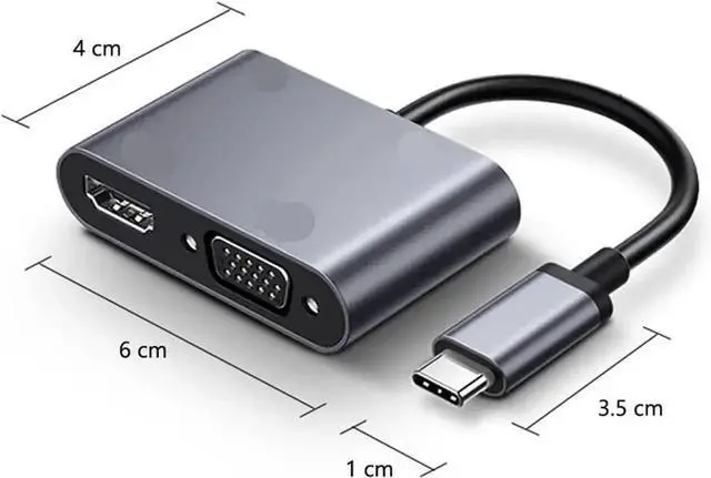 Alt view image 2 of 3 - USB C to HDMI-Compatible Adapter, Type C to USB 3.0 Hub Multiport Converter for Desktop, Laptop
