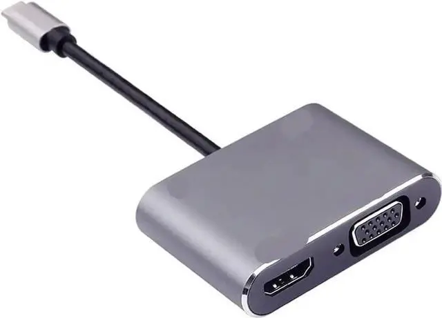 Alt view image 3 of 3 - USB C to HDMI-Compatible Adapter, Type C to USB 3.0 Hub Multiport Converter for Desktop, Laptop