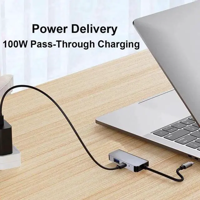 Alt view image 4 of 7 - USB C Docking Station, Portable USB C to HDMI Hub with PD Charging & USB 3.0 Port, Replacement TV Dock Compatible with Nintendo Switch/OLED, Steam Deck, iPhone 15/16 Series