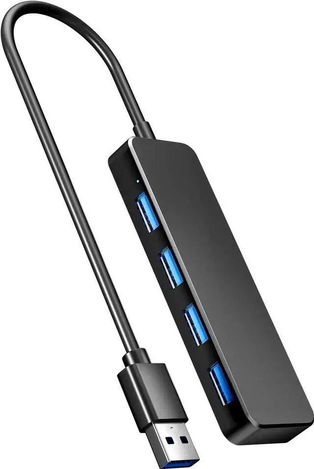 Main image of 4-Port USB 3.0 Hub, Multi USB Port Expander USB Splitter for Laptop, Xbox, Flash Drive, Mobile Hard Drive, Game Console, Printer, Camera, Keyboard, Mouse