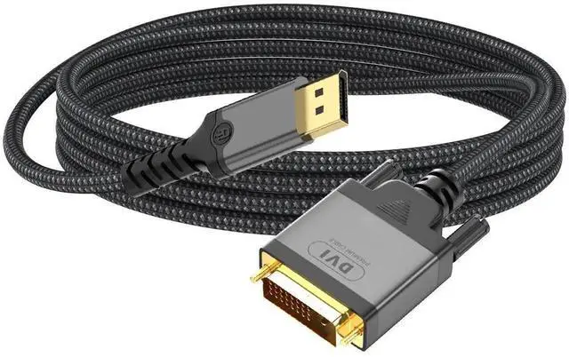 Main image of 2M (6.6FT) Active DisplayPort to DVI Cable, Supports 4K@30Hz & 1080P, DP to DVI Adapter Cable for PC, Laptop, Graphics Card to Monitor, Projector