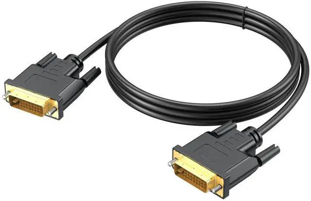 Main image of 1.5m (5FT) DVI-D 24+1 Dual Link Cable, Supports 2K@60Hz, Gold-Plated Connectors, Digital Video Cord for PC, Monitor, Projector and Graphics Card