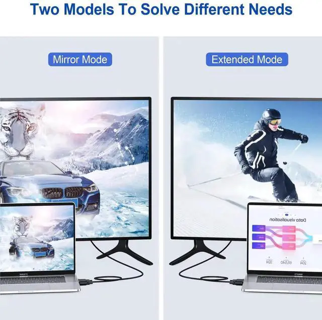 Alt view image 3 of 6 - 1.5m (5FT) DVI-D 24+1 Dual Link Cable, Supports 2K@60Hz, Gold-Plated Connectors, Digital Video Cord for PC, Monitor, Projector and Graphics Card