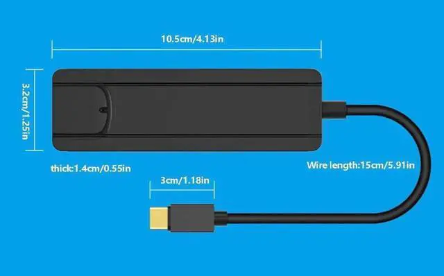Alt view image 4 of 5 - 5-in-1 USB C Multiport Hub, Type C Docking Station with 4K HDMI, Dual USB 3.0 Ports & PD Charging, Portable USB-C Adapter Compatible with MacBook Pro, Thunderbolt 3 Laptops and Other Type-C Devices
