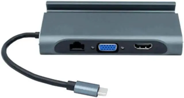 Alt view image 3 of 5 - 7-in-1 USB Type C Hub Docking Station, Support Samsung DeX Mode, USB-C Multiport Adapter with 4K HDMI, USB 3.0, PD Charging, TF/SD Card Reader, Portable Dex Dock for Galaxy S10 S9, Huawei P30 P20 Pro