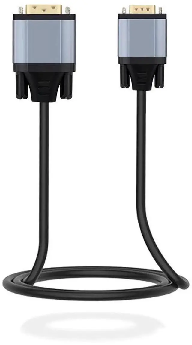 Main image of DVI-D 24+1 to VGA Cable, Supports 1080P Full HD, 24K Gold-Plated Connectors, Plug and Play Cord for Desktop PC, Laptop, Graphics Card Connecting to Monitor, Projector, HDTV and VGA Display