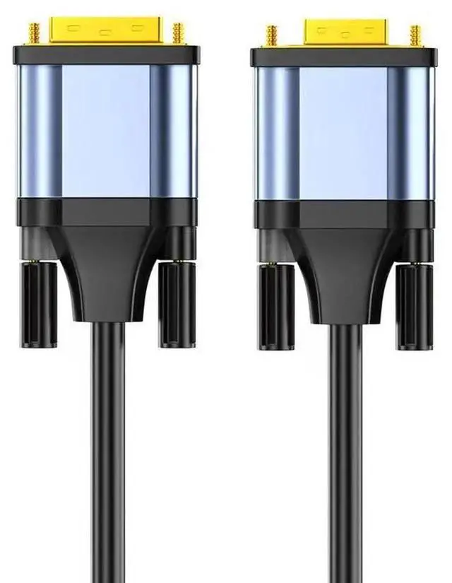 Alt view image 5 of 5 - DVI-D 24+1 to VGA Cable, Supports 1080P Full HD, 24K Gold-Plated Connectors, Plug and Play Cord for Desktop PC, Laptop, Graphics Card Connecting to Monitor, Projector, HDTV and VGA Display