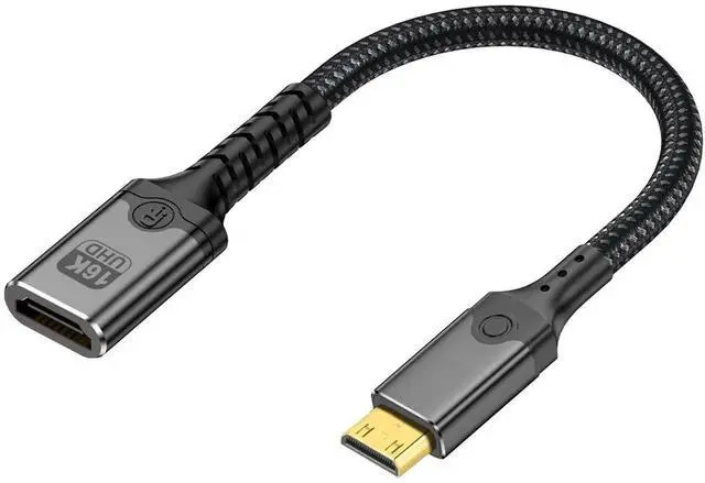Main image of HDMI to Mini HDMI Adapter Cable, HDMI 2.0 Standard HDMI Male to Mini HDMI Male Cord, Supports 4K@60Hz Video, Plug and Play Cable for Digital Camera, Camcorder, Graphics Card Connecting to HDTV, Monito