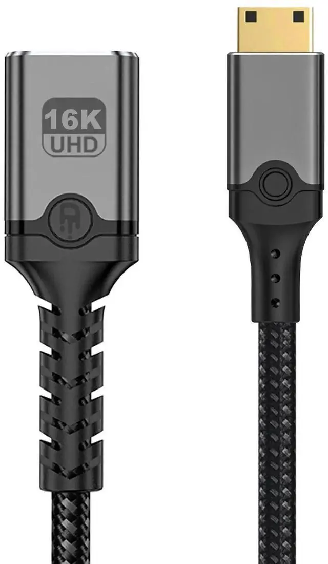 Alt view image 5 of 6 - HDMI to Mini HDMI Adapter Cable, HDMI 2.0 Standard HDMI Male to Mini HDMI Male Cord, Supports 4K@60Hz Video, Plug and Play Cable for Digital Camera, Camcorder, Graphics Card Connecting to HDTV, Monito