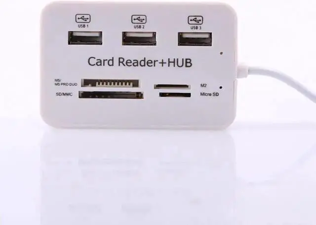 Alt view image 2 of 5 - USB-C Multiport Hub, 3-Port USB Splitter with USB 3.0 & USB 2.0, Built-in SD/TF Card Reader, Portable Type-C Expansion Adapter, Plug and Play USB C Hub for Desktop PC, Laptop, Notebook and Full-Functi