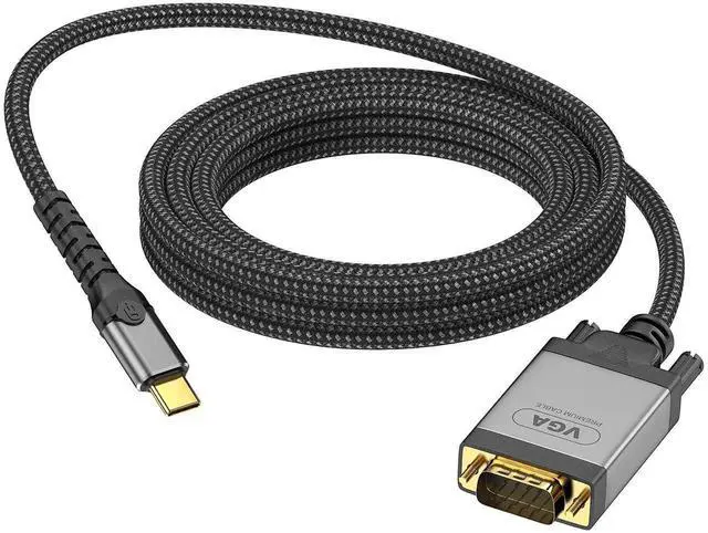 Main image of 1m USB-C to VGA Cable, 1080P@60Hz Type-C 3.1 Video Cord, Connect Laptop Phone Tablet to Monitor, Projector and HDTV