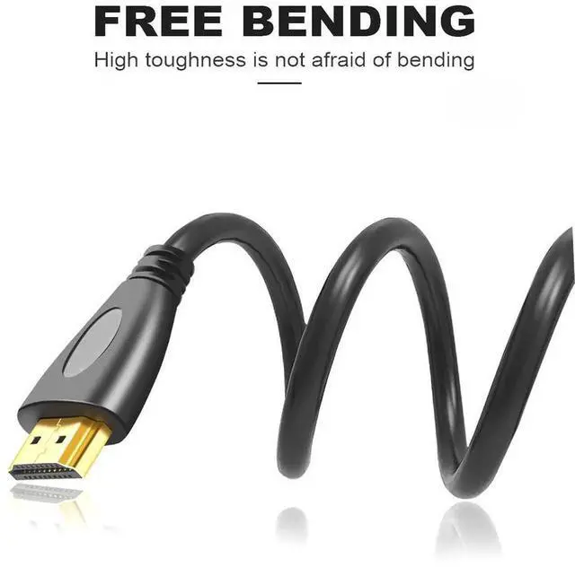 Alt view image 2 of 4 - 2m Micro HDMI to HDMI Cable, 4K High Definition Gold-Plated Cord, Connect Camera, Smartphone, Tablet, Raspberry Pi to TV and Monitor
