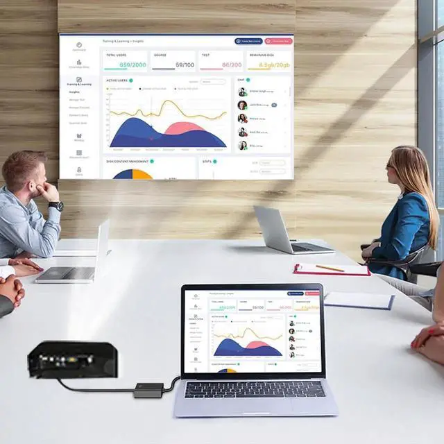 Alt view image 5 of 6 - VGA to HDMI Adapter with Audio, 1080P Full HD USB Powered Converter, Connect PC Laptop to HDTV, Monitor and Projector
