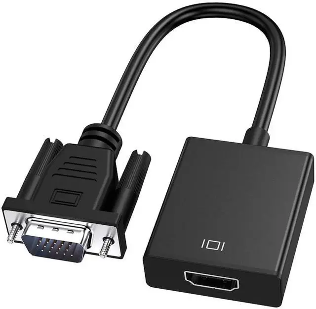 Alt view image 2 of 6 - VGA to HDMI Adapter with Audio, 1080P Full HD USB Powered Converter, Connect PC Laptop to HDTV, Monitor and Projector
