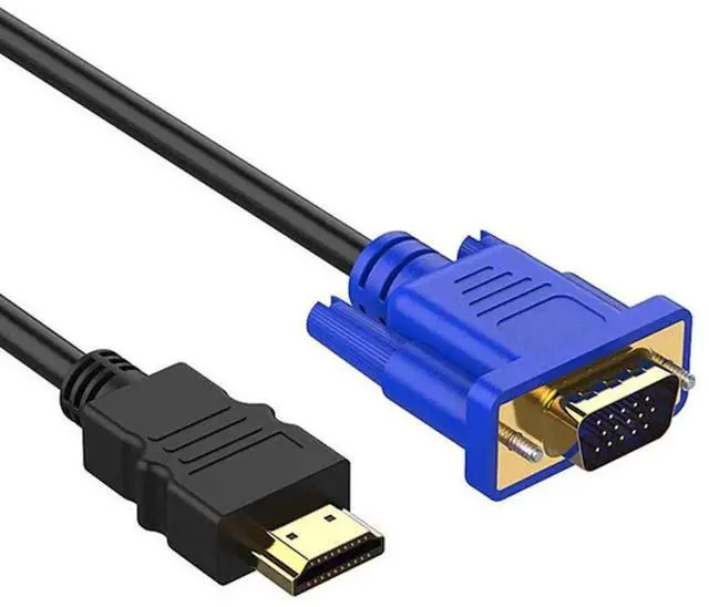 Main image of 1.8m (6FT) HDMI to VGA Cable, 1080P High-Speed Cord with Gold-Plated Connectors, Plug-and-Play for Laptop, PC, DVD, HDTV, Monitor and Projector