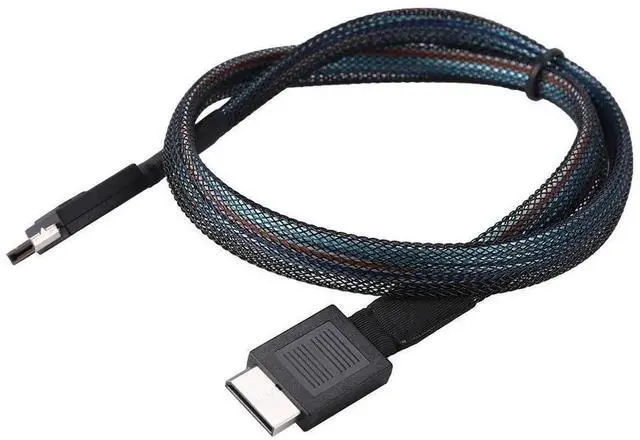 Main image of PCIe 4.0 SFF-8611 Oculink Cable, 24Gbps Mini SAS Data Cable for NVMe SSD, RAID Card, High-Performance Storage and Server