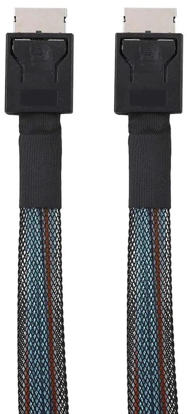 Alt view image 2 of 4 - PCIe 4.0 SFF-8611 Oculink Cable, 24Gbps Mini SAS Data Cable for NVMe SSD, RAID Card, High-Performance Storage and Server