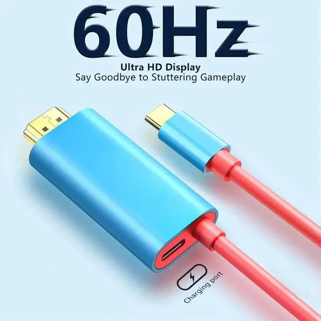 Alt view image 5 of 5 - USB-C to HDMI Portable Adapter with 100W PD Charging, 4K@60Hz Output, Compatible with Switch, Switch 2, Laptop, Tablet & Smartphone