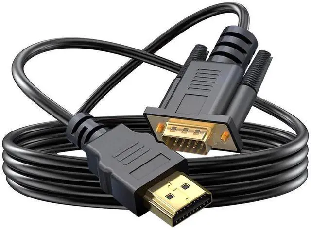Main image of HDMI to VGA Cable 1m (3.3ft), Active 1080P Video Adapter Cord for Laptop, PC, DVD Player to Monitor, Projector & HDTV