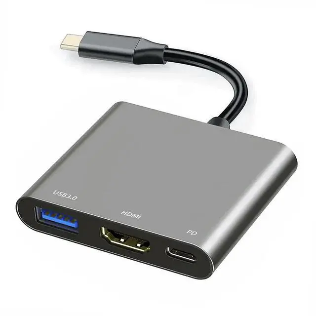 Main image of USB-C Multiport Adapter with 4K HDMI, USB-A Port & PD Charging, USB C Docking Station Dongle for MacBook, iPad Pro, USB-C Laptops to Extended Monitor