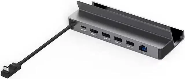 Main image of 6-in-1 Docking Station for Steam Deck OLED, ROG Ally X, Legion Go, MSI Claw | 4K@60Hz HDMI, Gigabit Ethernet, 3 USB-A 3.0, 100W PD Charging