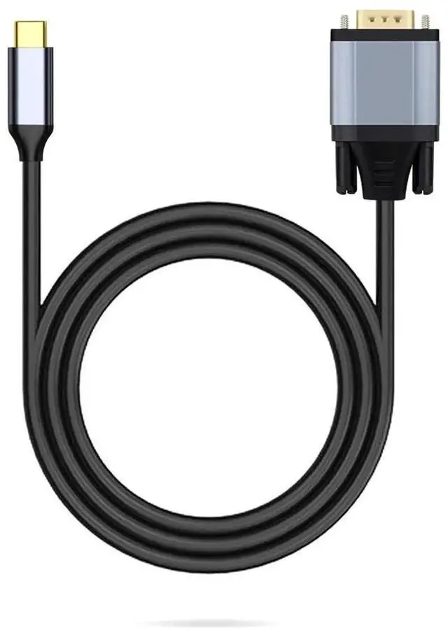 Main image of USB-C to VGA Cable 1.8m/6ft, USB 3.1 1080P Video Cord with Reversible Connector, Compatible with MacBook, Laptop, Tablet to Monitor, Projector and HDTV